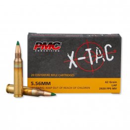 PMC X-TAC M855 62 grain Green Tip FMJ 556K LAP Ammo 20 Round Box – 5.56