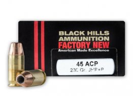 Black Hills .45 ACP - +P 230 Grain Jacketed Hollow Point – 20 Rounds