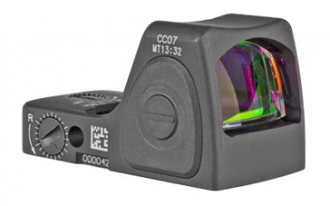 Trijicon, RMRcc (Concealed Carry), Micro Reflex Sight, 13mm Objective Lens, 6.5 MOA Red Dot, Black Color