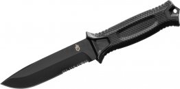 Gerber StrongArm Fixed 4.8" Black Combo Blade, Black