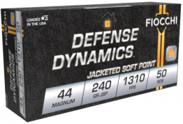 Defense Dynamics - 44 Magnum JSP 240gr 50rd box