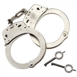 S&W Model 100 Handcuffs Nickel