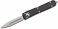 Microtech 122-10 Ultratech AUTO OTF Knife 3.46" Stonewash Double Edge Dagger Blade, Aluminum Handles