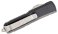 Microtech 232-12 UTX-85 AUTO OTF 3" Stonewashed Plain/Serrated Double Edge Blade, Black Aluminum Handles